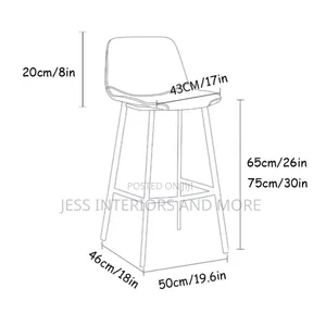 Bar Stool Contemporary( Brown)