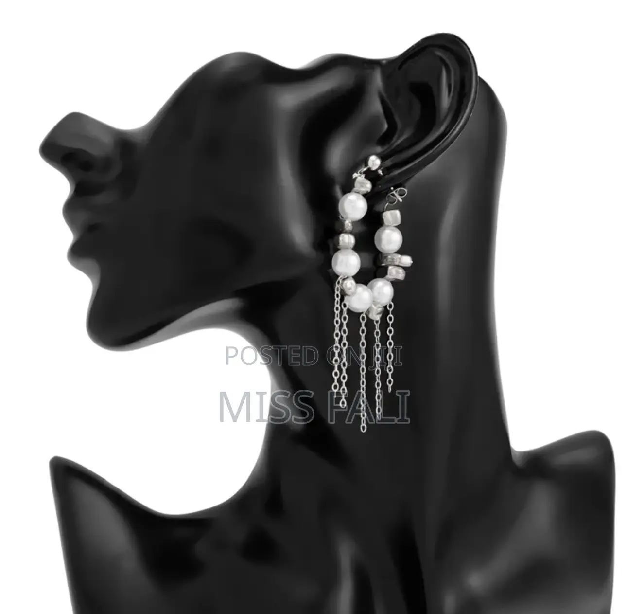 Classy Statement Drop Earrings With Pearls