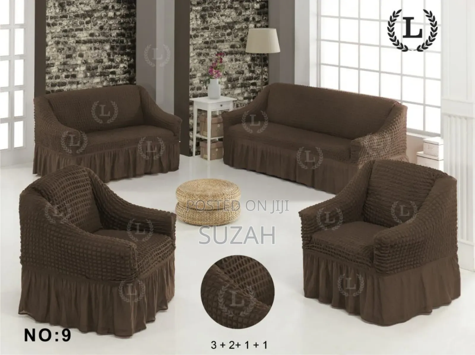 Brownish Set Covers for Sofa