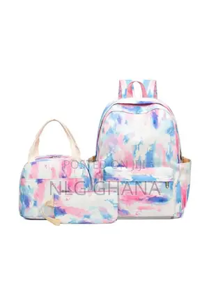 3pcs / Set High Capacity Backpack Tie-Dyed Kids School Bag. Tvx16924