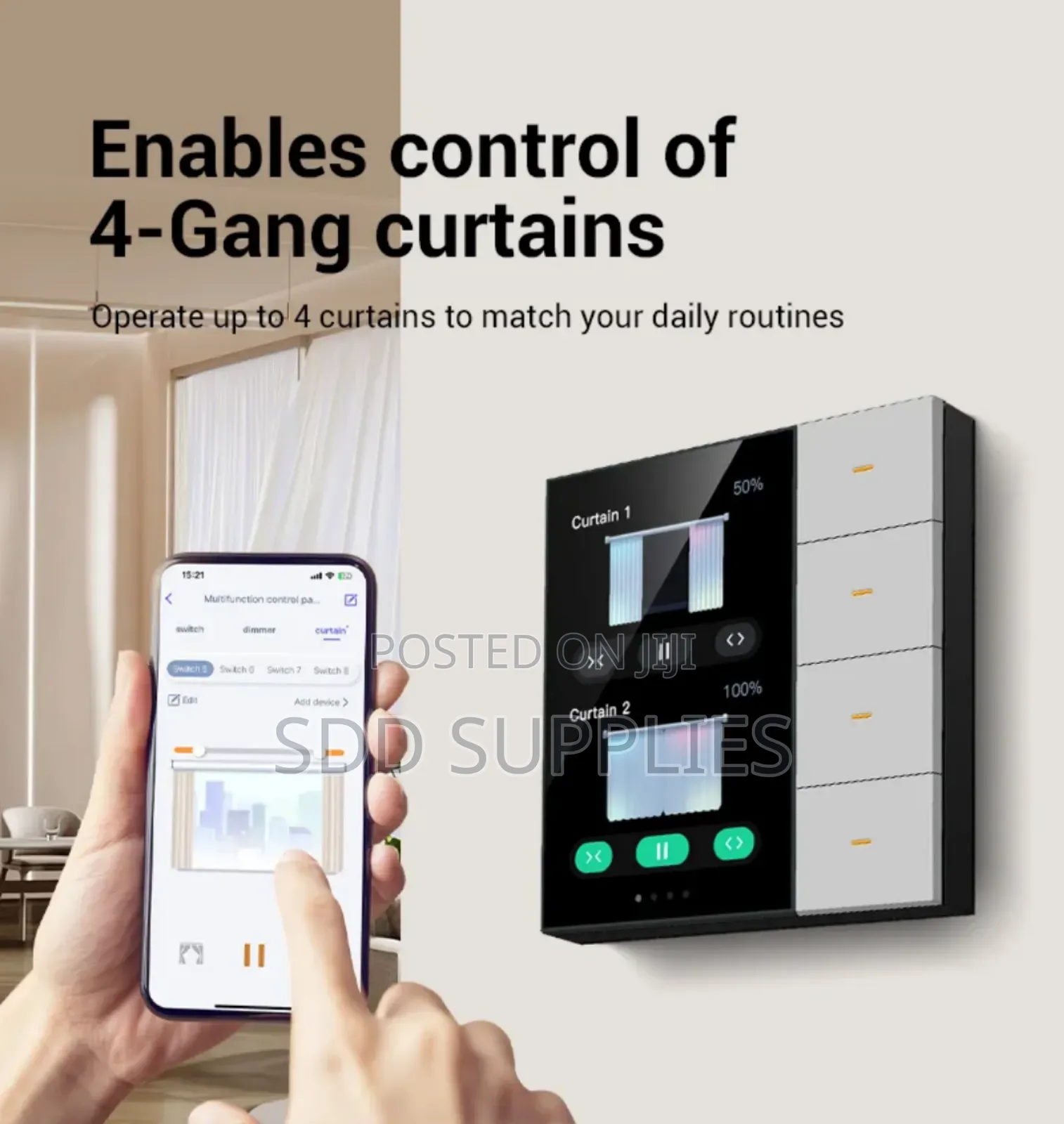 Best Mini Smart Home Control Panel With 4 Gangs Switch+ Inbuilt Zigbee ...