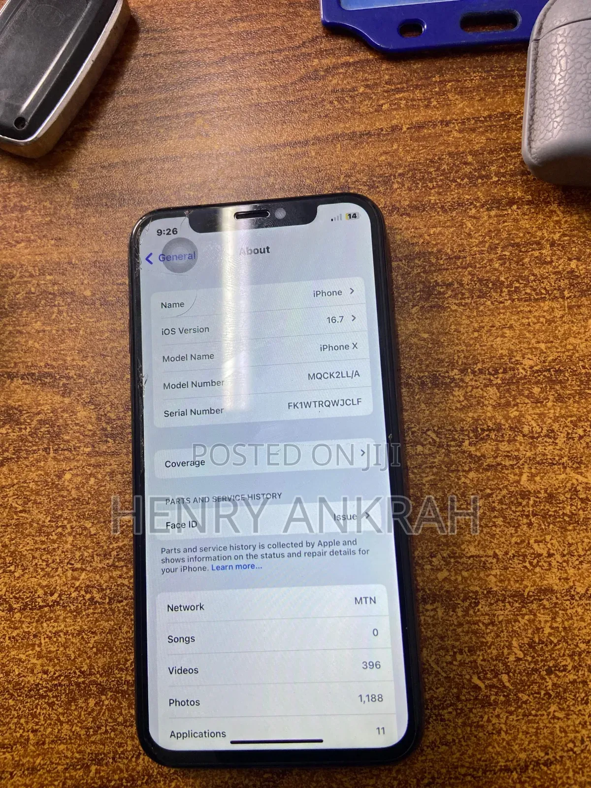 Apple iPhone X 64 GB Black