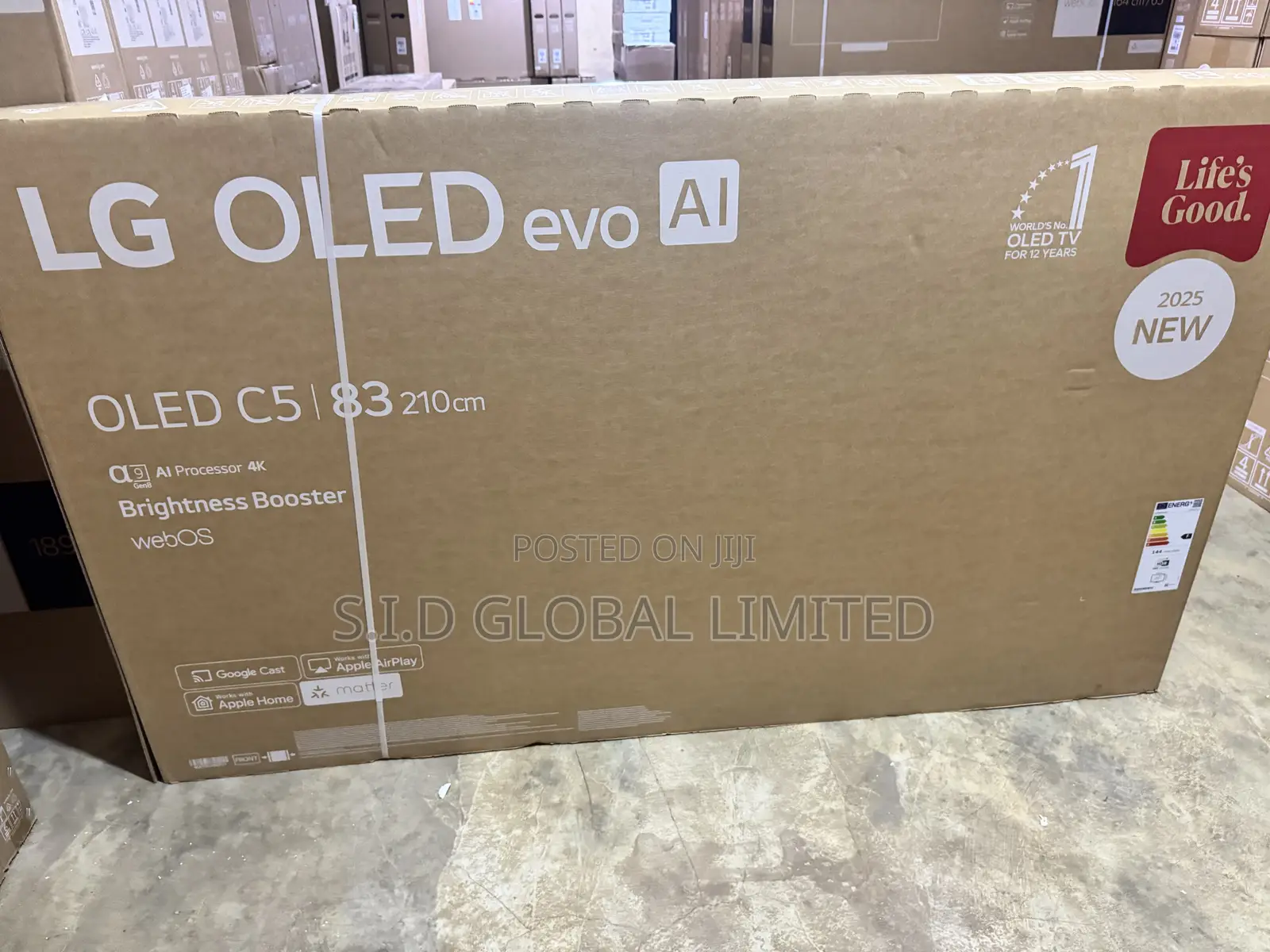 2025 Lg 83” Oled Evo Ai 4k Oled83c5pua C5 Series Alpha 9 Ai Gen8