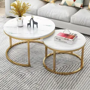 Marble Center Table Coffee Table (2 Set)
