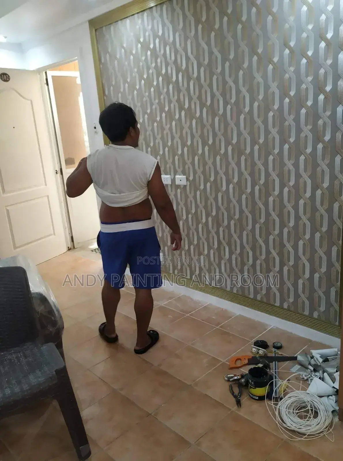 3d Wallpaper Installation and 3d Painting
