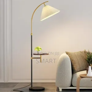 Stylish Modern Floor Lamp With Practical Table Art Design