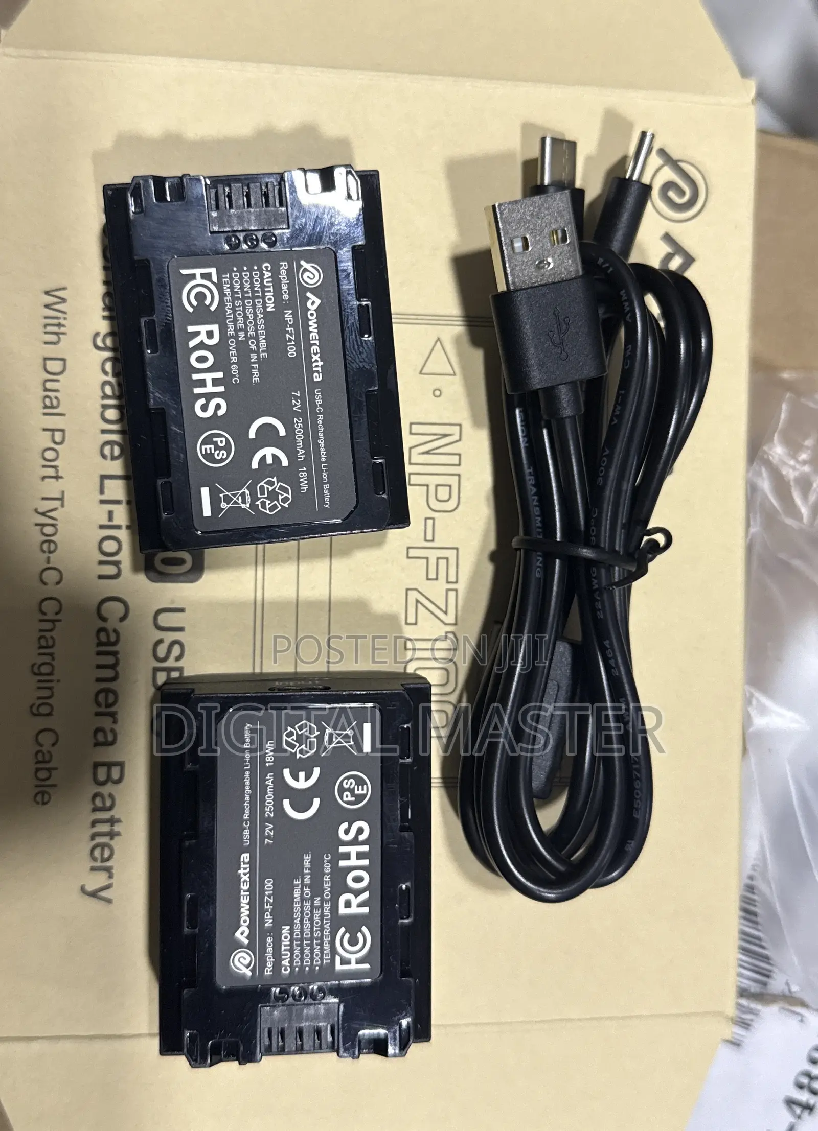 Powerextra Usb-c Np-fz100 Replacement Battery 2 Battery Kit