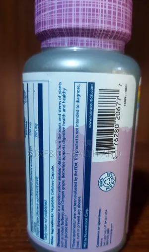 Solaray, Berberine With Oregon Grape, 60caps( Glucose and Digestive)