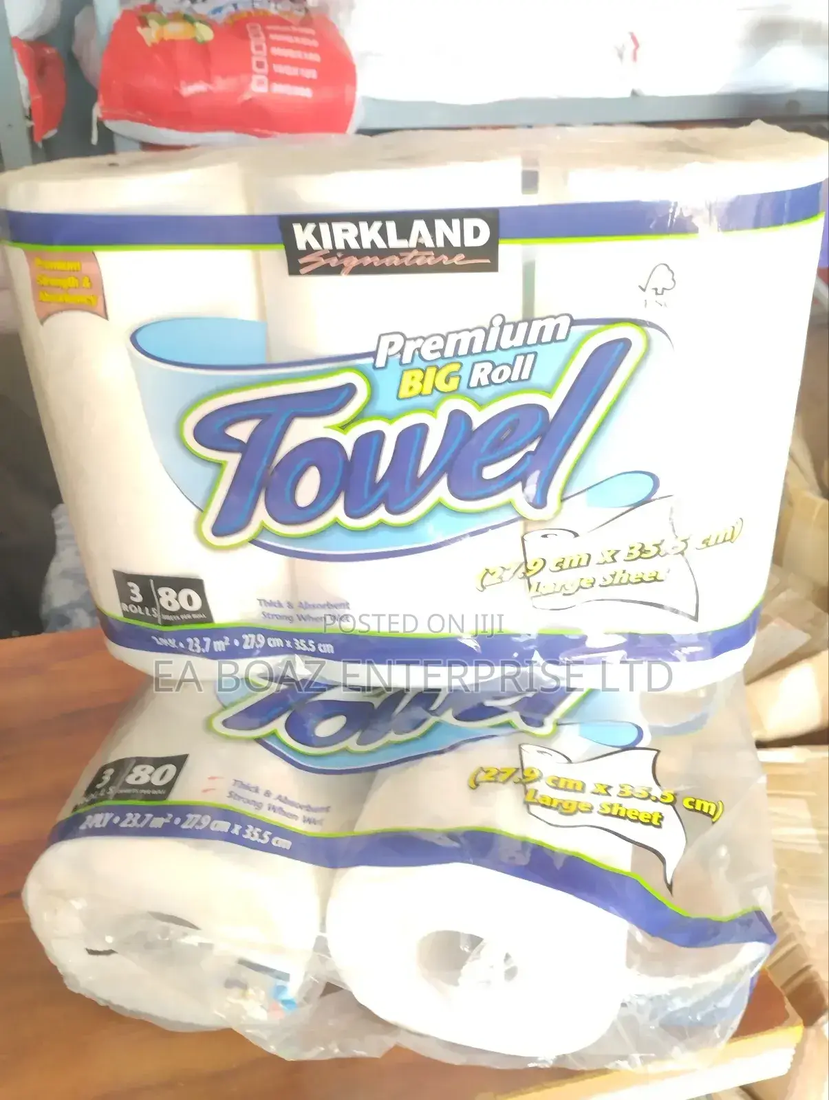 Kirkland Signature Kitchen Roll Towel, Thick Absorbent 12pacx 80 Sheet