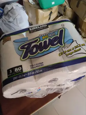Kirkland Signature Kitchen Roll Towel, Thick Absorbent 3pacx 80 Sheet