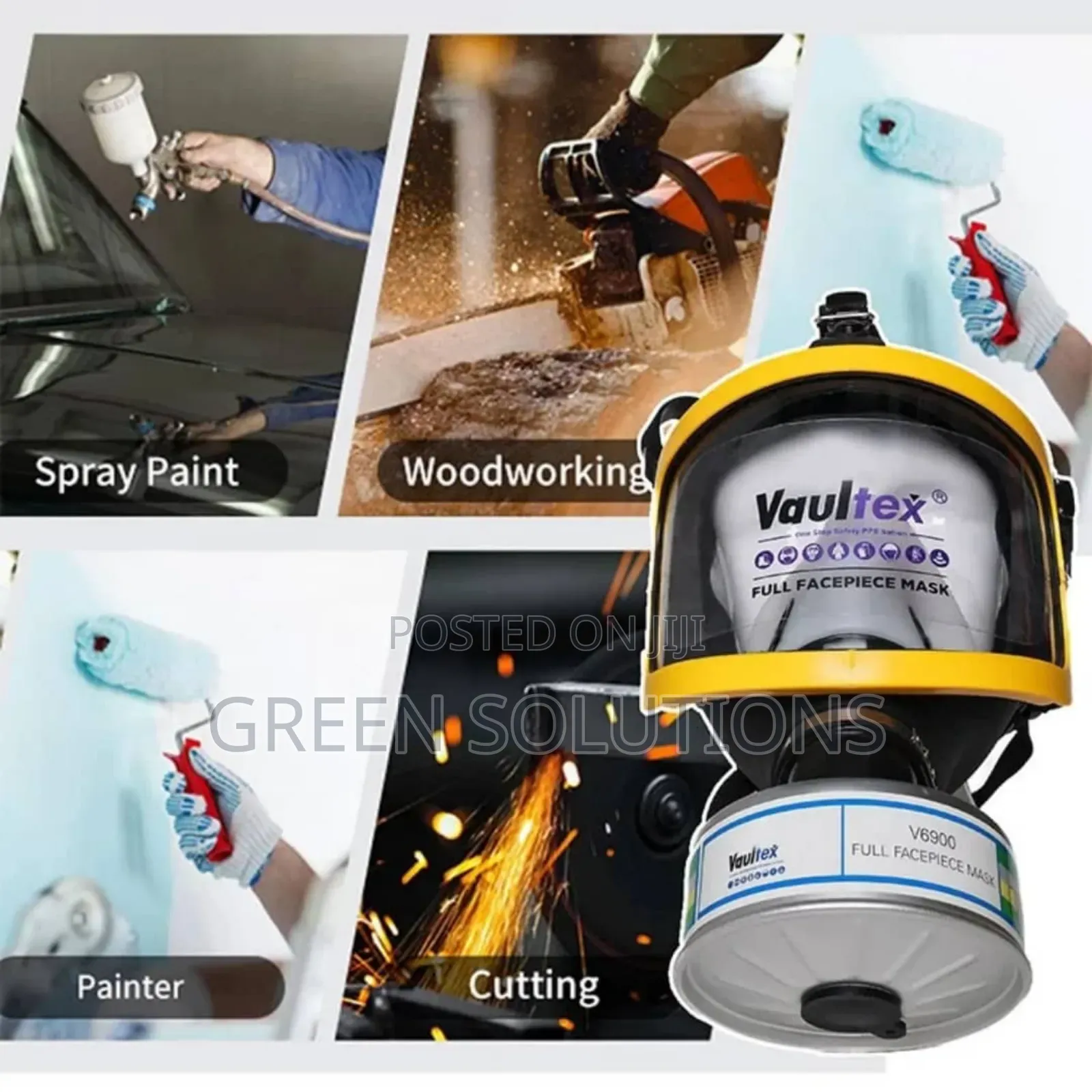 Vaultex Full Face Respirator With Multi Gas Cannister