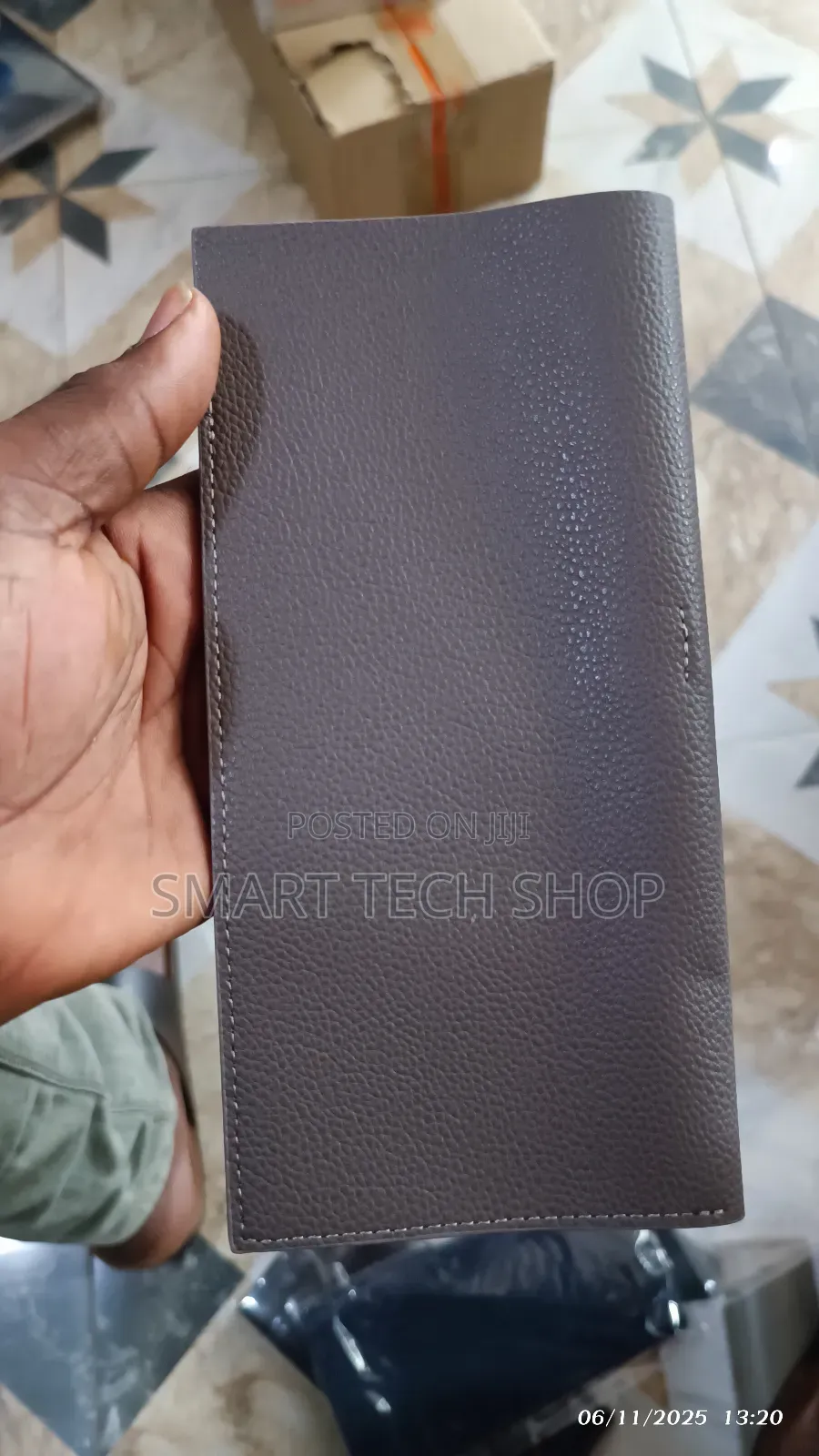 Pu Leather Check Clip Presenter for Restauran Bill Slot and Pen Holder