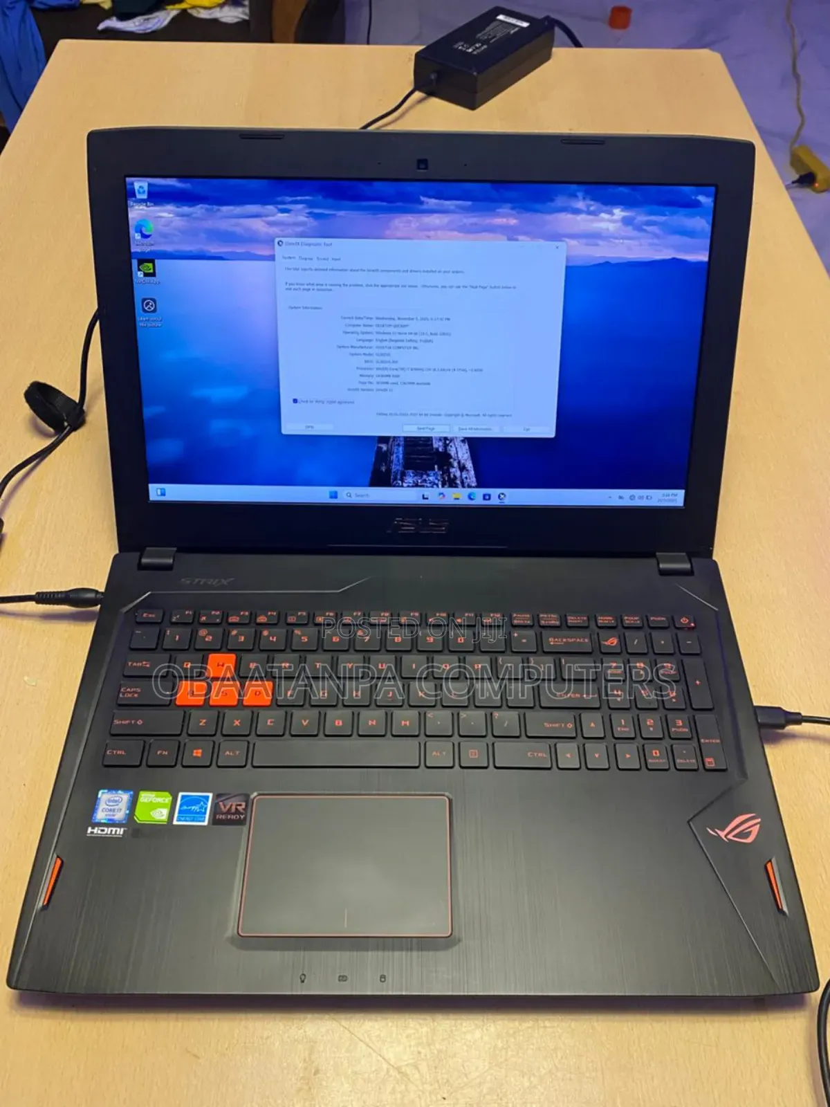Laptop Asus ROG GL502VS 16GB Intel Core i7 SSHD (Hybrid) 256GB