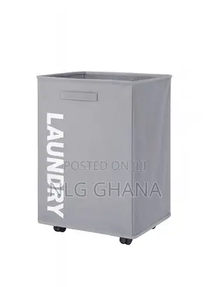 Large Oxford Waterproof Laundry Basket With Leather Handle. Ghx7111