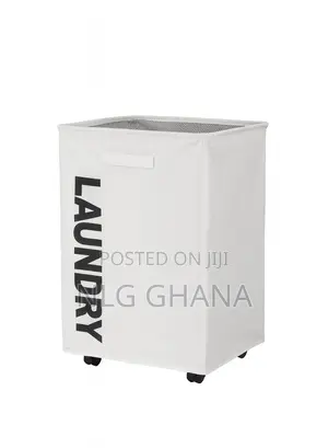 Large Oxford Waterproof Laundry Basket With Leather Handle. Ghx7111