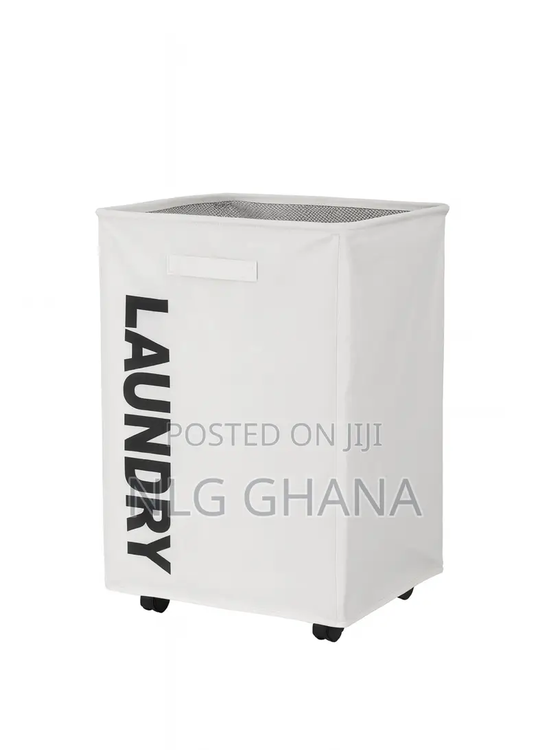 Large Oxford Waterproof Laundry Basket With Leather Handle. Ghx7111