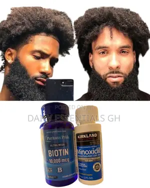 Hair Growth Combo – Kirkland Foam + Biotin + Derma Roller