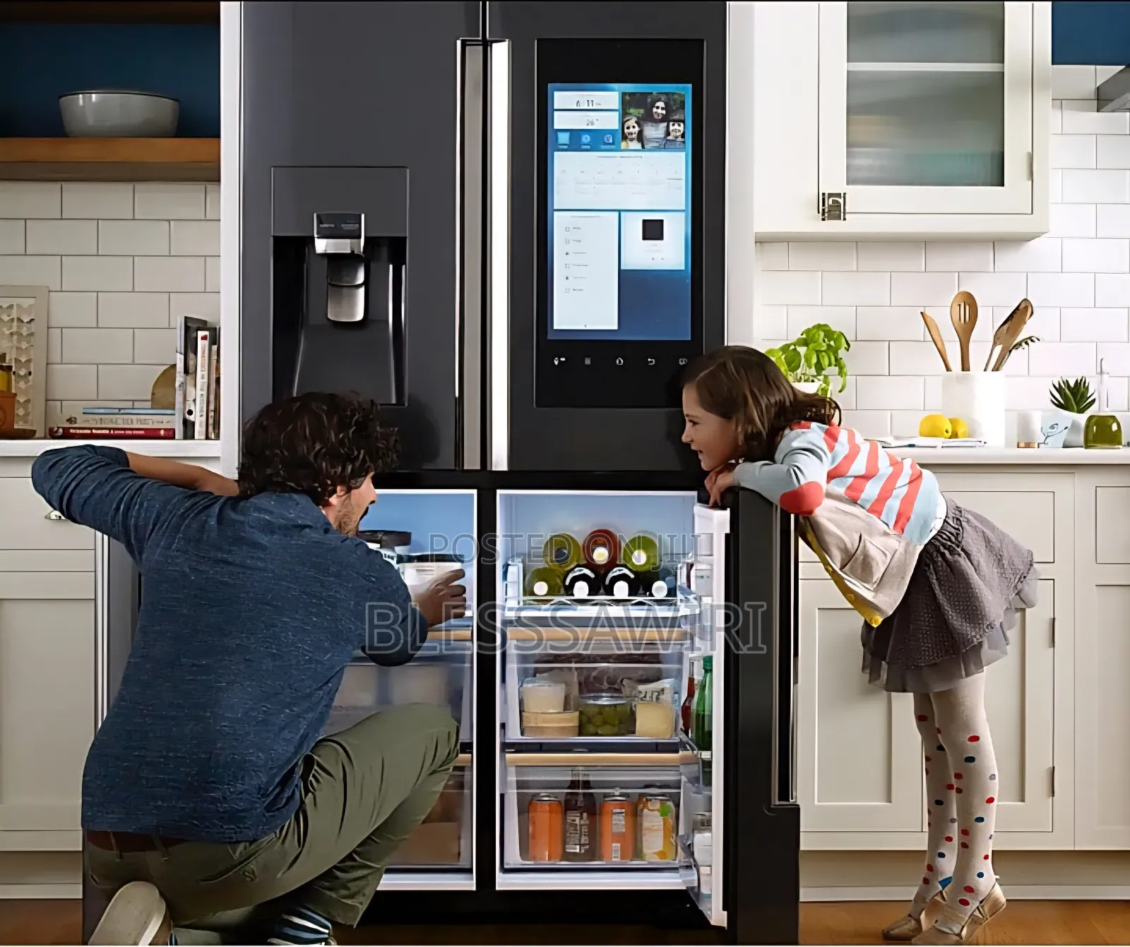 Samsung French Door Fridge With Hub Touchscreen LCD and Wifi