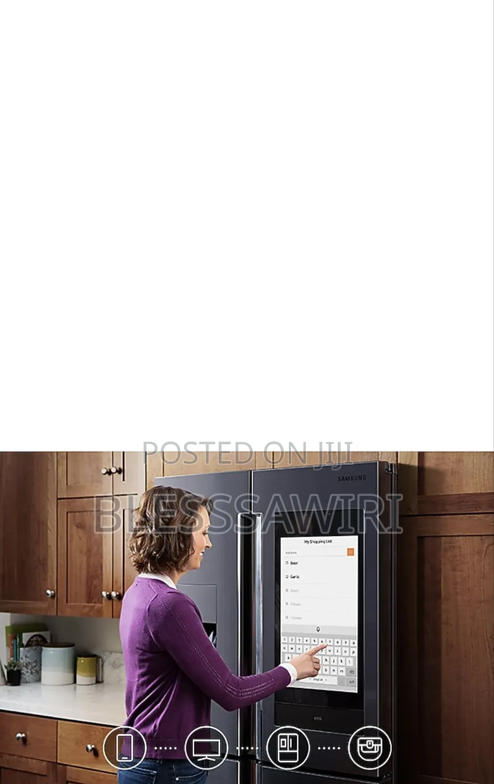 Samsung French Door Fridge With Hub Touchscreen LCD and Wifi