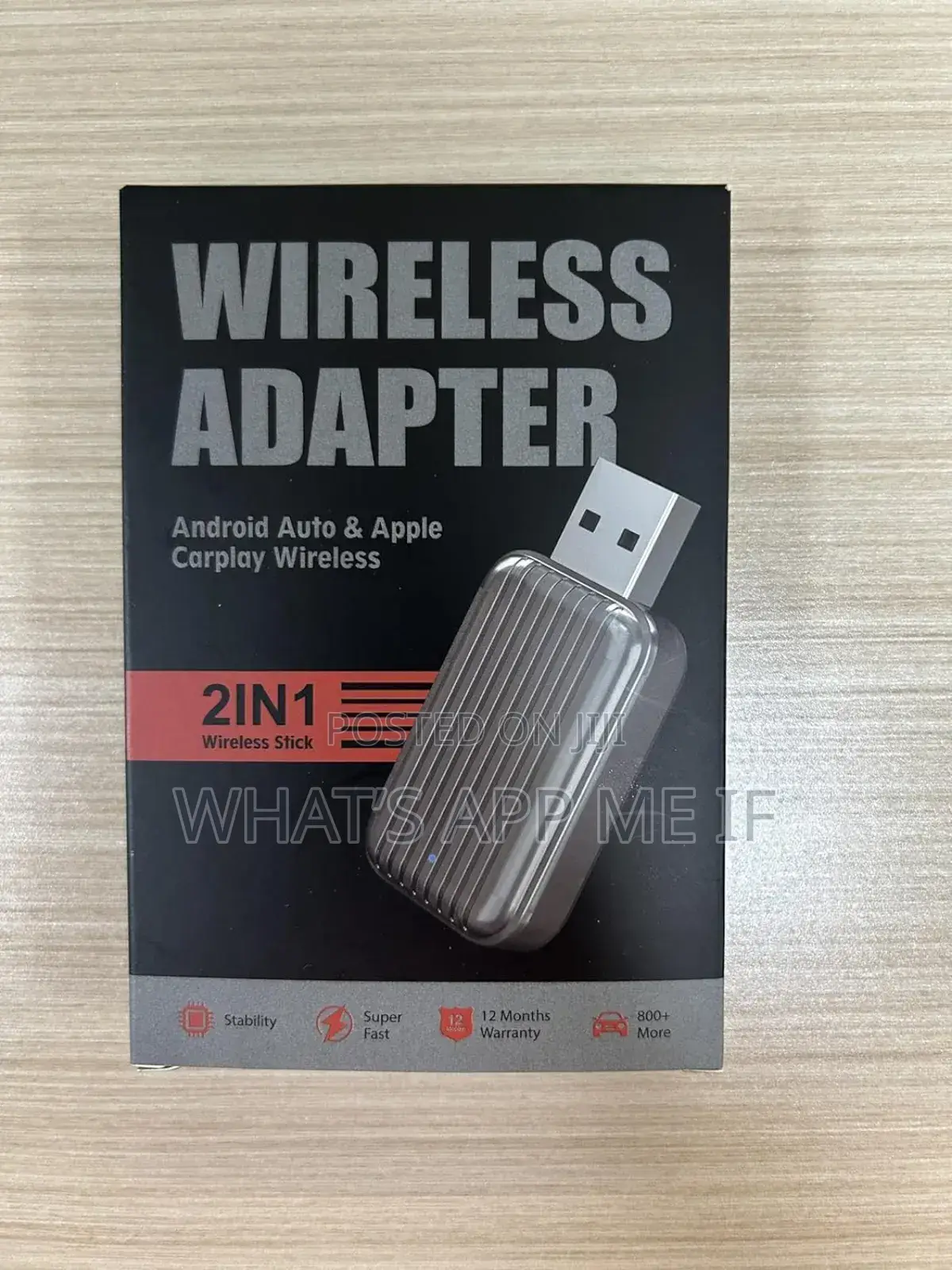 2025 Upgraded Wireless Carplay Adapter Uk, 2-in-1 for Carplay/