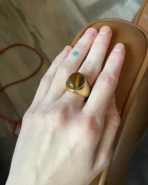 Natural Tiger Eye Stone Ring