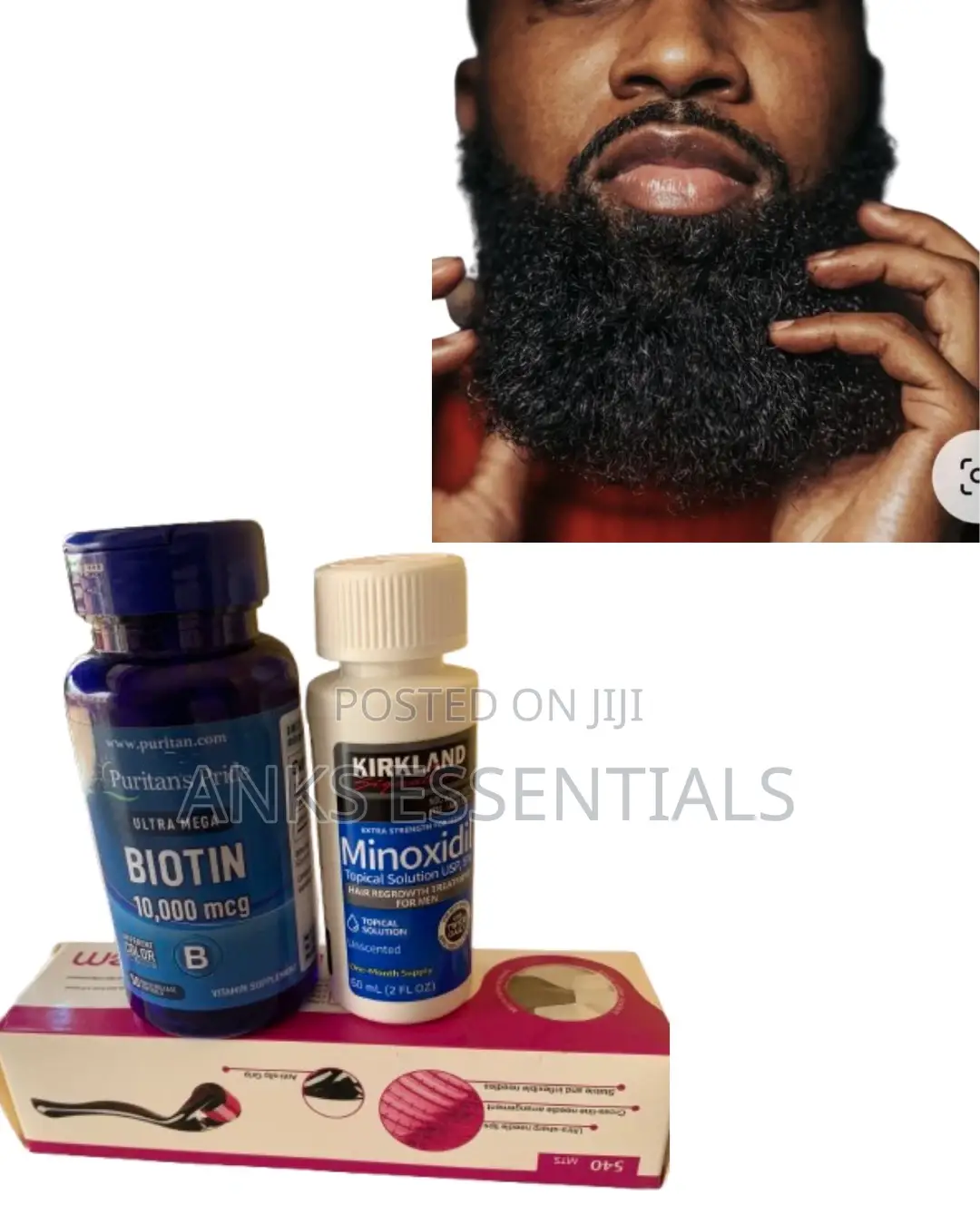 Kirkland Hair Treatment Kit – Oil + Biotin + Roller