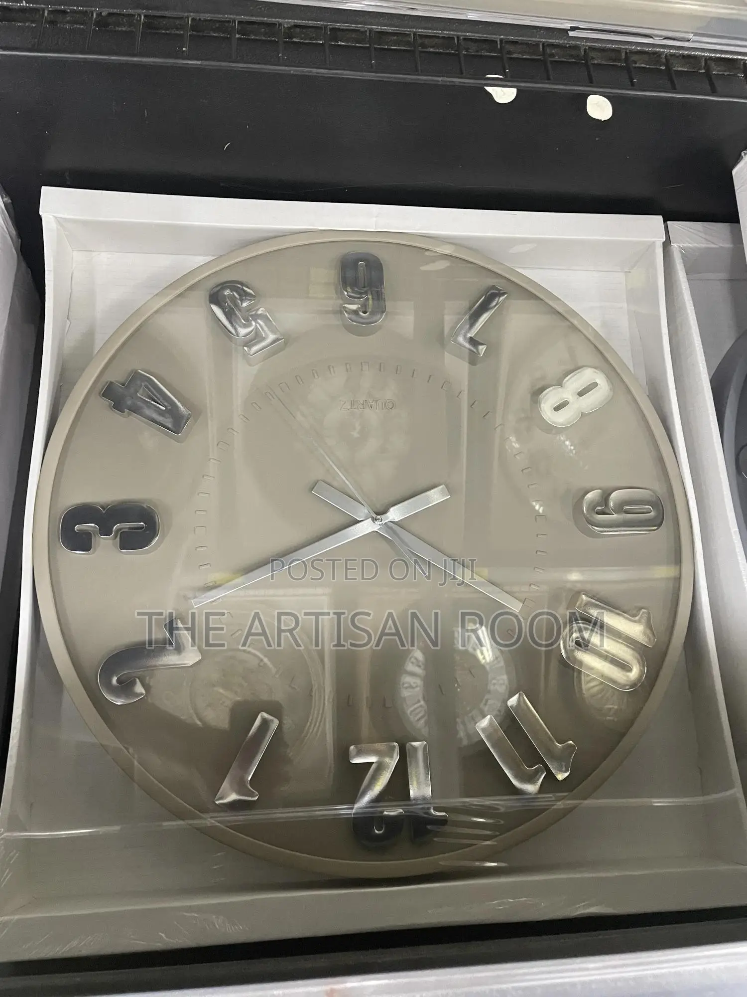 Eclipse Modern Grey Wall Clock