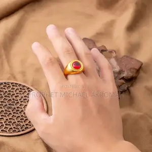 Red Cystal Ring for Spiritual Works