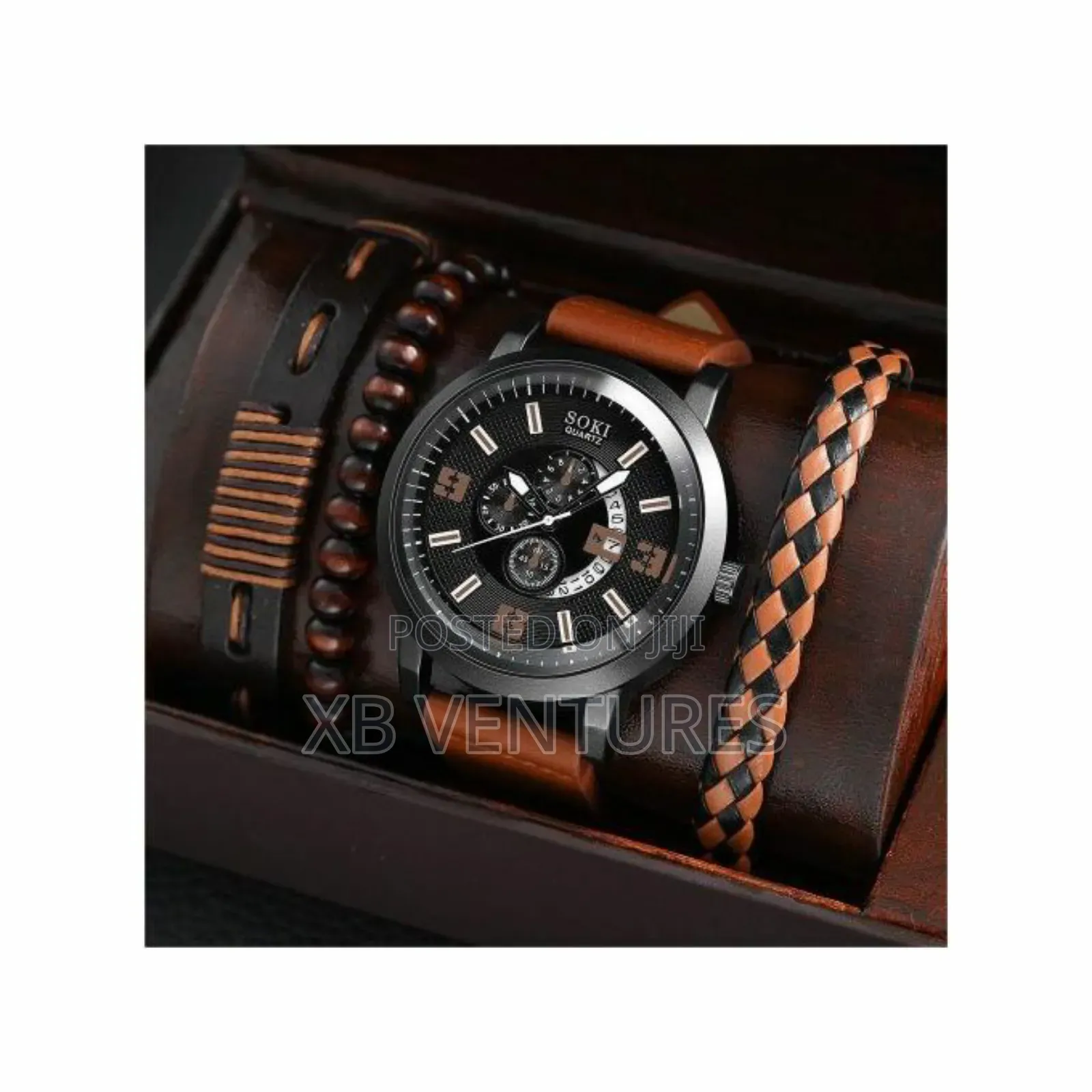 Addiesdive Simple Dress Men's Watch + Bracelet