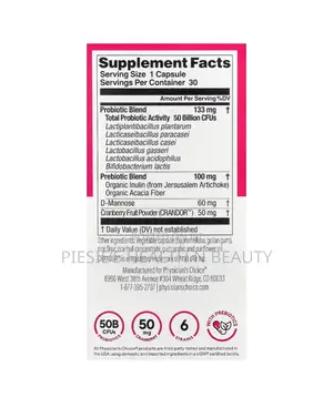Physician's Choice Probiotics -Ph Balance, Digestive, Ut - 50billion