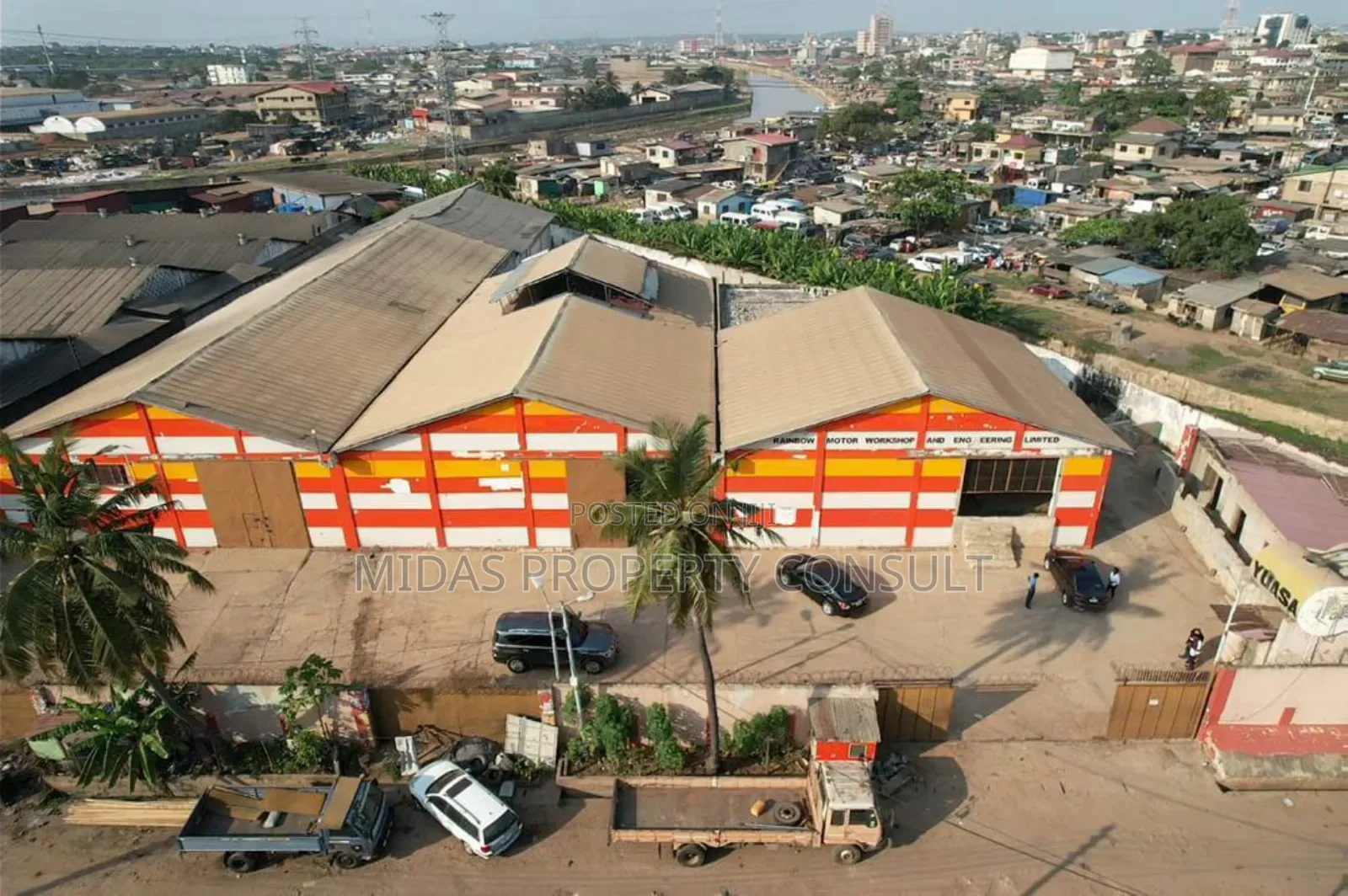 2500sqm Warehouse for Sale at Accra Central Graphic Road