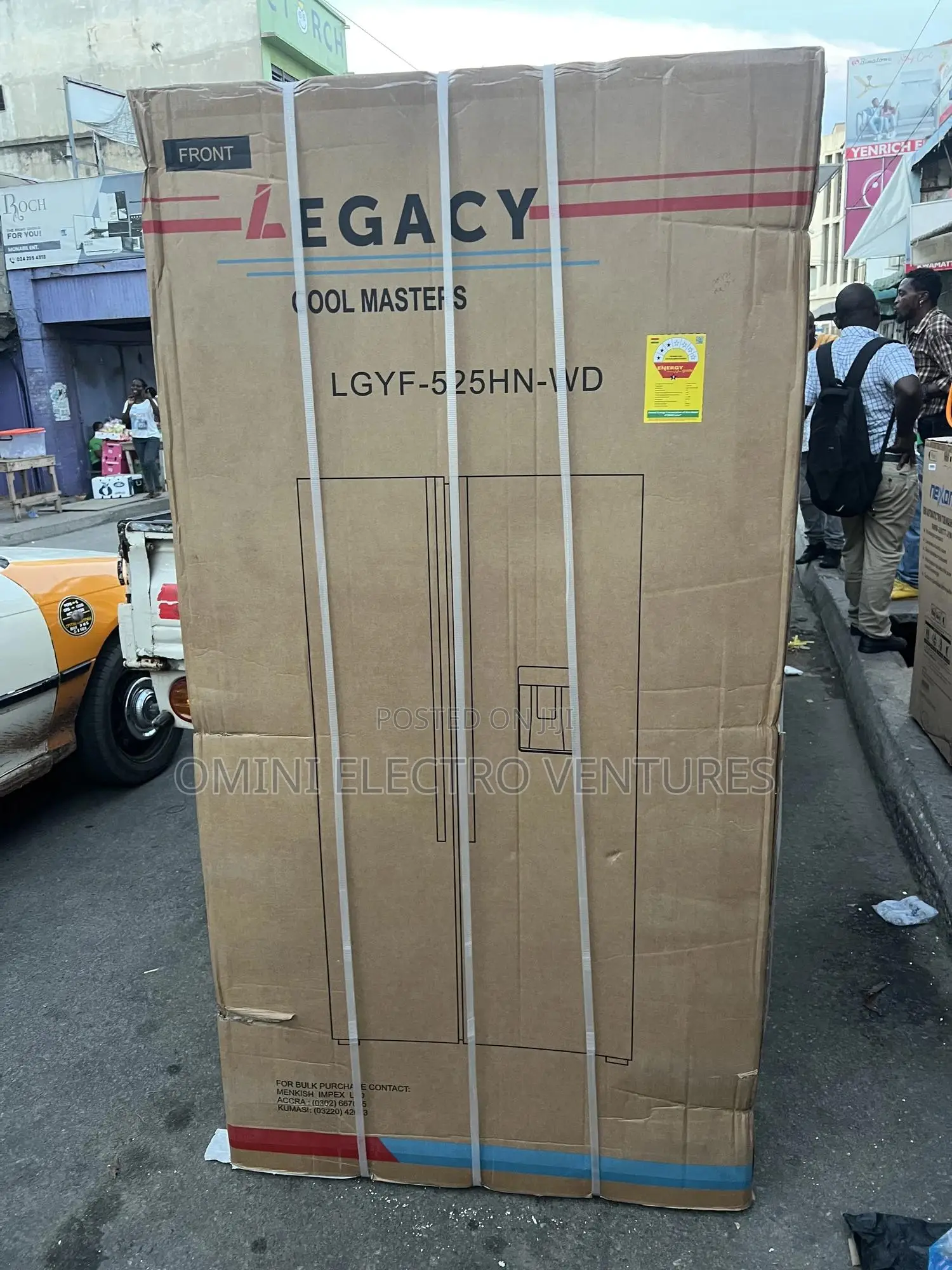 Brand New Legacy Side by Side Refrigerator With Water Dispenser
