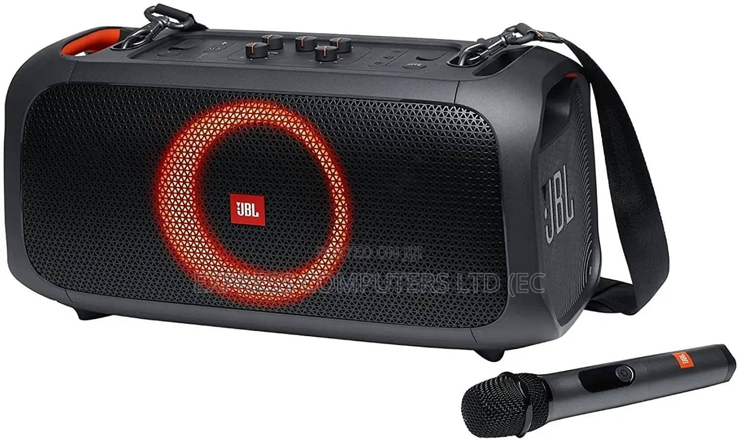 JBL Partybox on-the-Go Bluetooth Speaker With Wireless Mic, Original