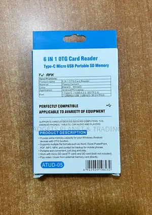 6 in 1 Type C Otg Card Reader - Atud-05