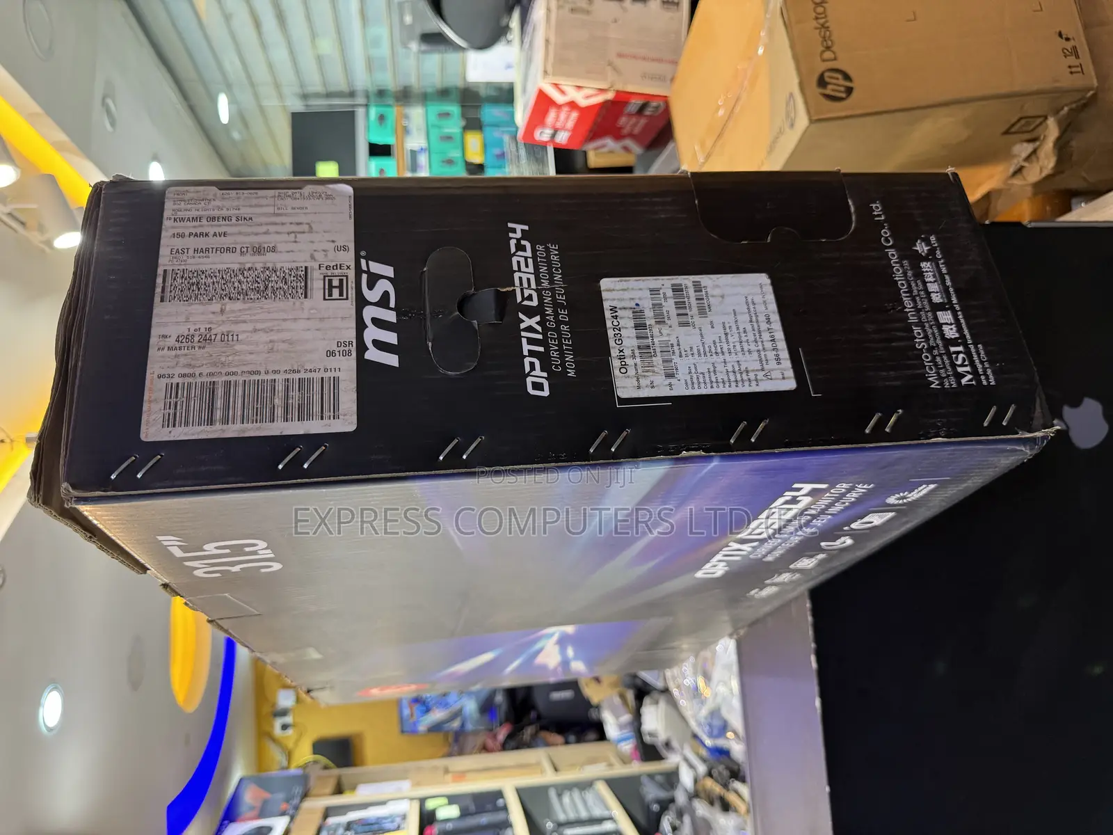 Msi 32 Inches Curved Edgeless Gaming Monitor 165hz Brand New