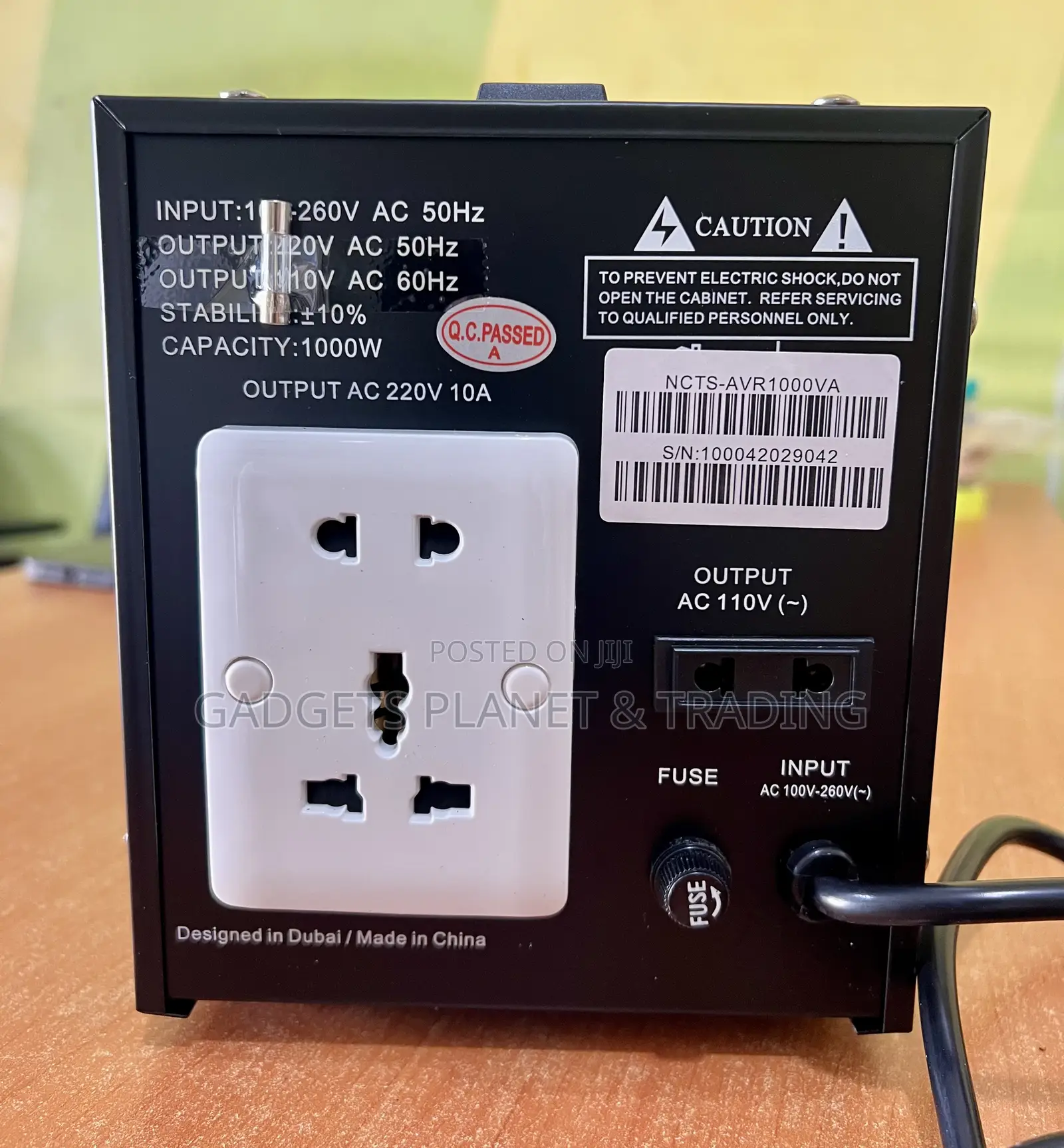 NCTS 800w / 1000va Stabilizer + Avr Stepdown 110v