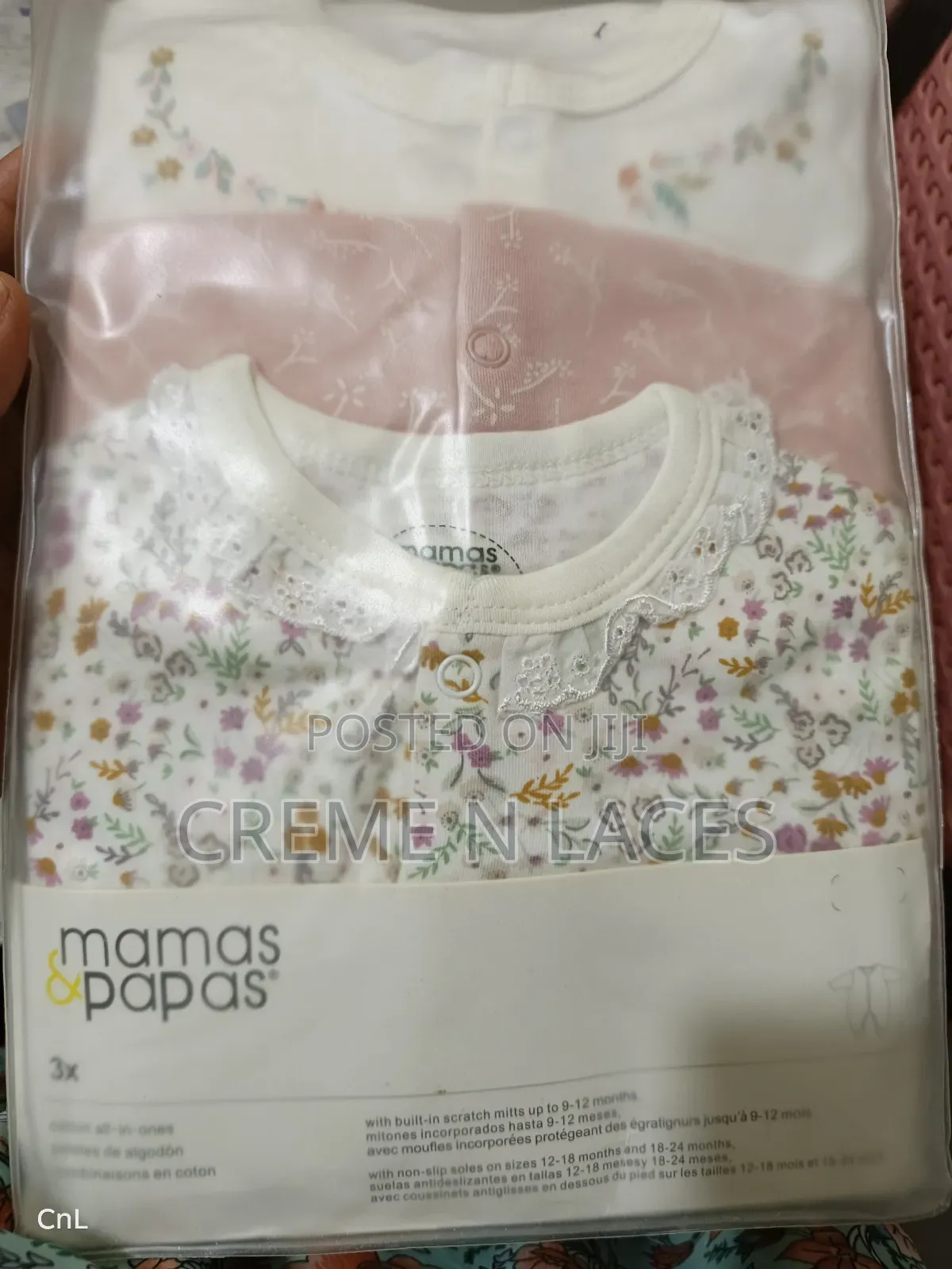 3 Pieces Sleep Suit Mamas Papas 9-12mths