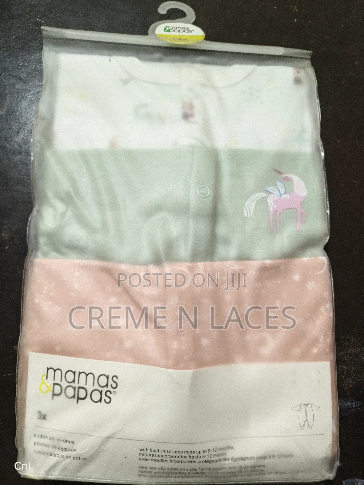 3 Pieces Sleep Suit Mamas Papas 9-12mths