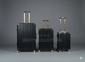 Stylish 3-pieces Aluminum Frame Zipless Lightweight And Suitcase