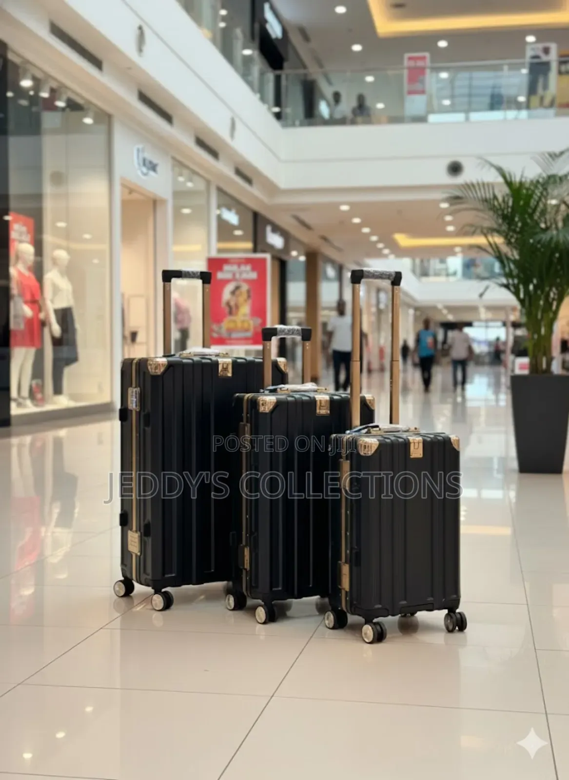 Stylish 3-pieces Aluminum Frame Zipless Lightweight And Suitcase