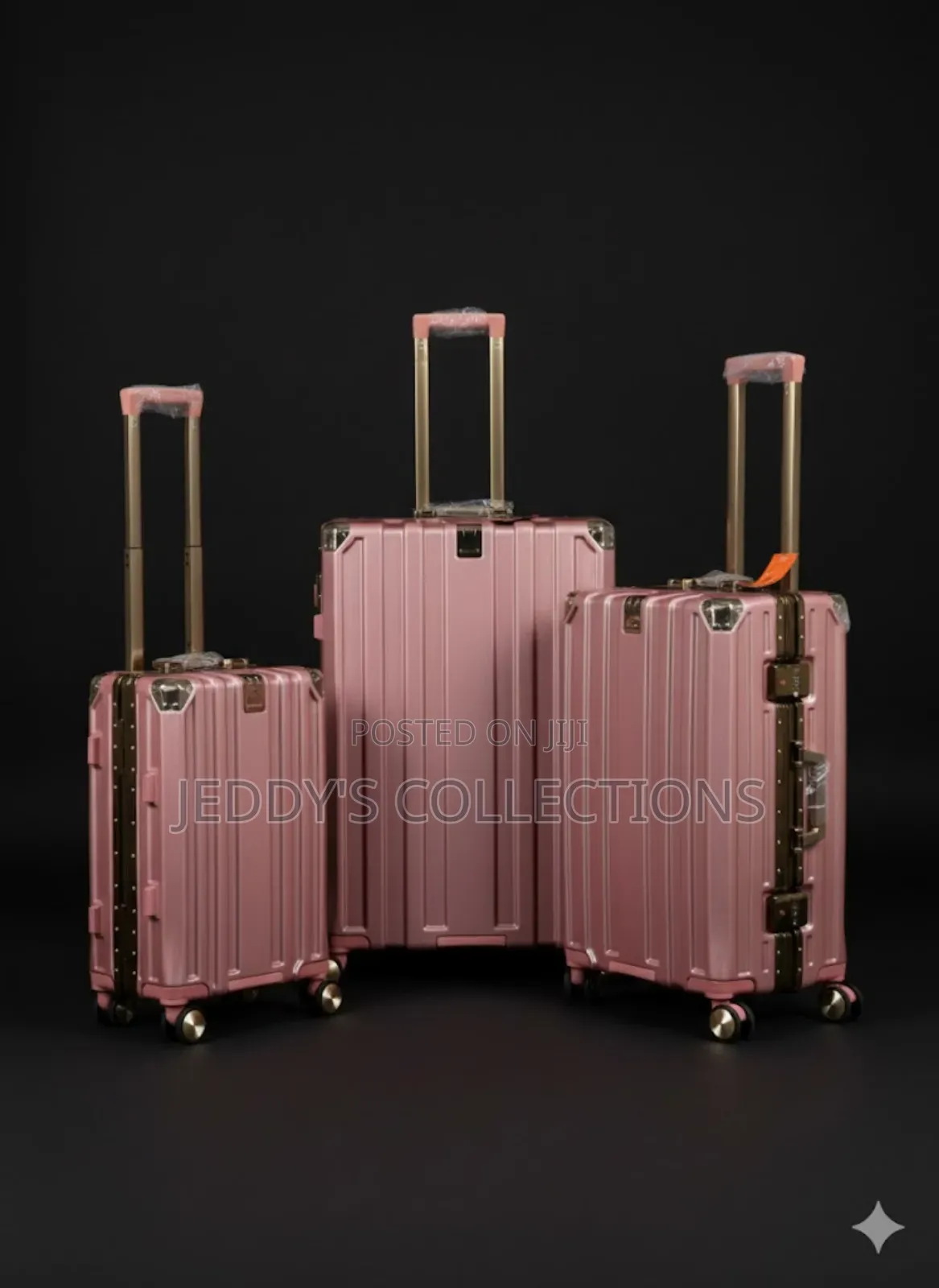 Stylish 3-pieces Aluminum Frame Zipless Lightweight And Suitcase