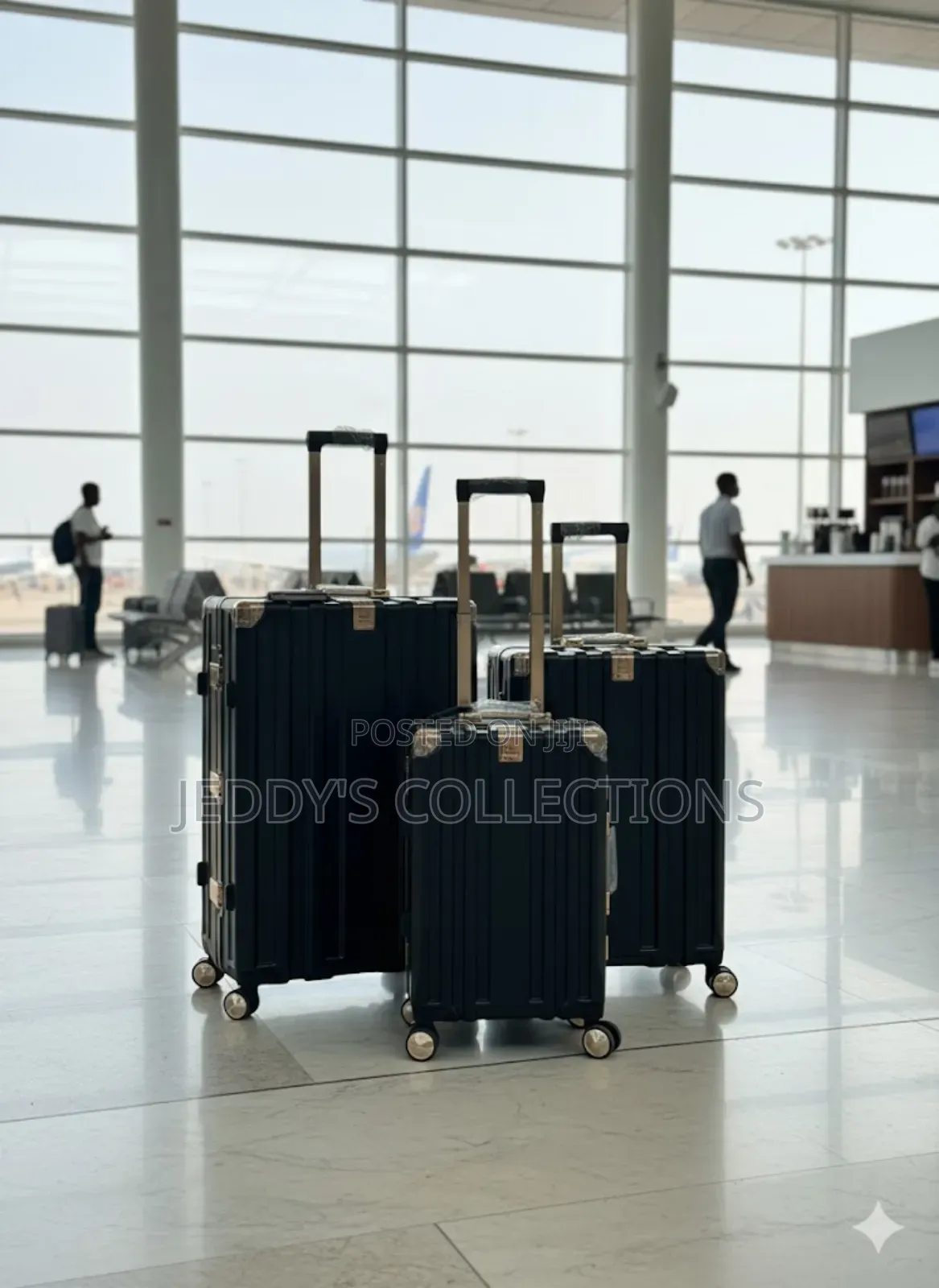 Stylish 3-pieces Aluminum Frame Zipless Lightweight And Suitcase
