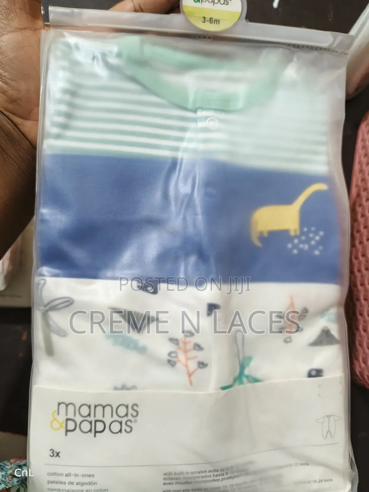 3 Pieces Sleep Suit Mamas Papas 3-6mths