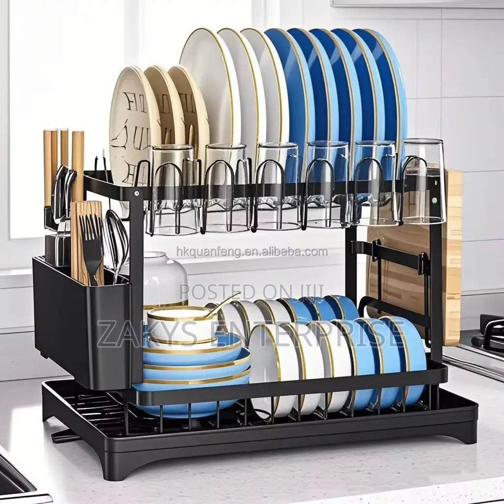 Metallic Non Stick Dish Rack
