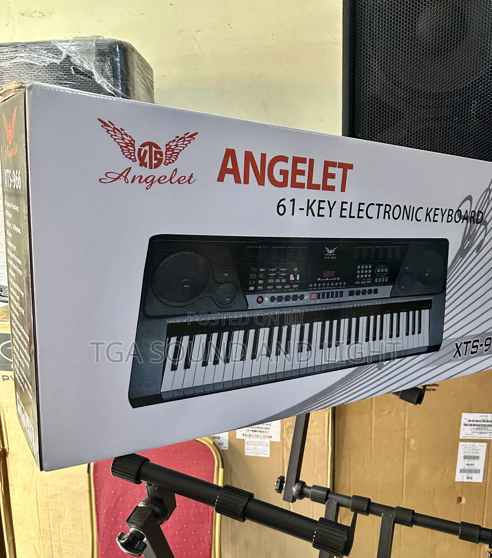 Angelet 61 Key Digital Piano Touch Electronic Keyboard [Xts-966]