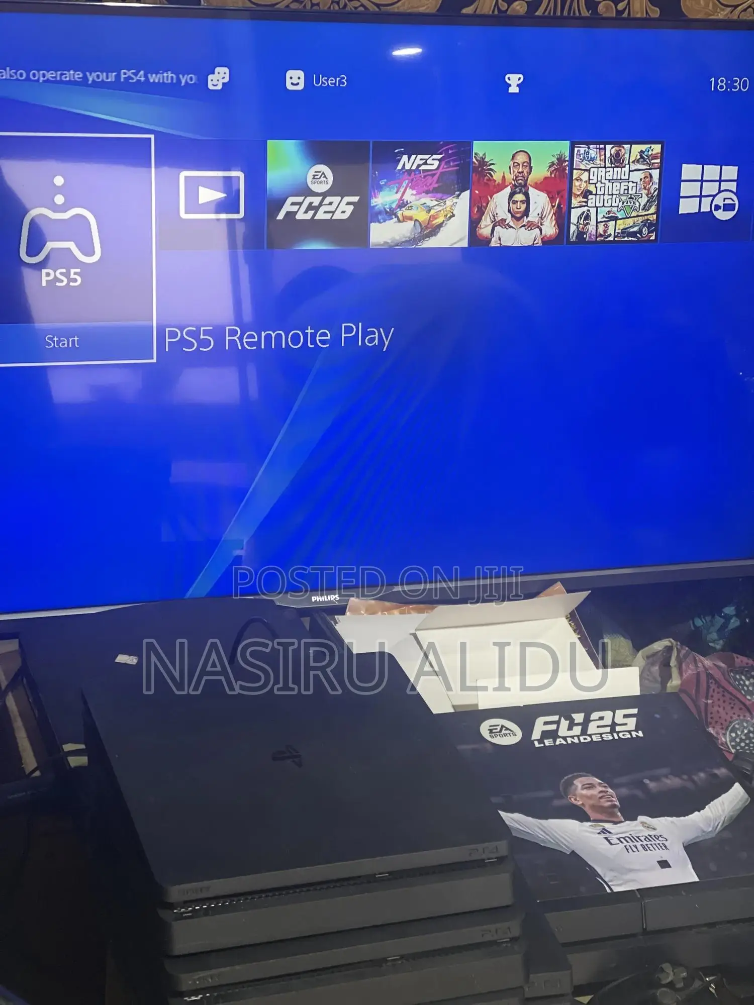 Ps4 Pro With 10 Good Games. From Home Use