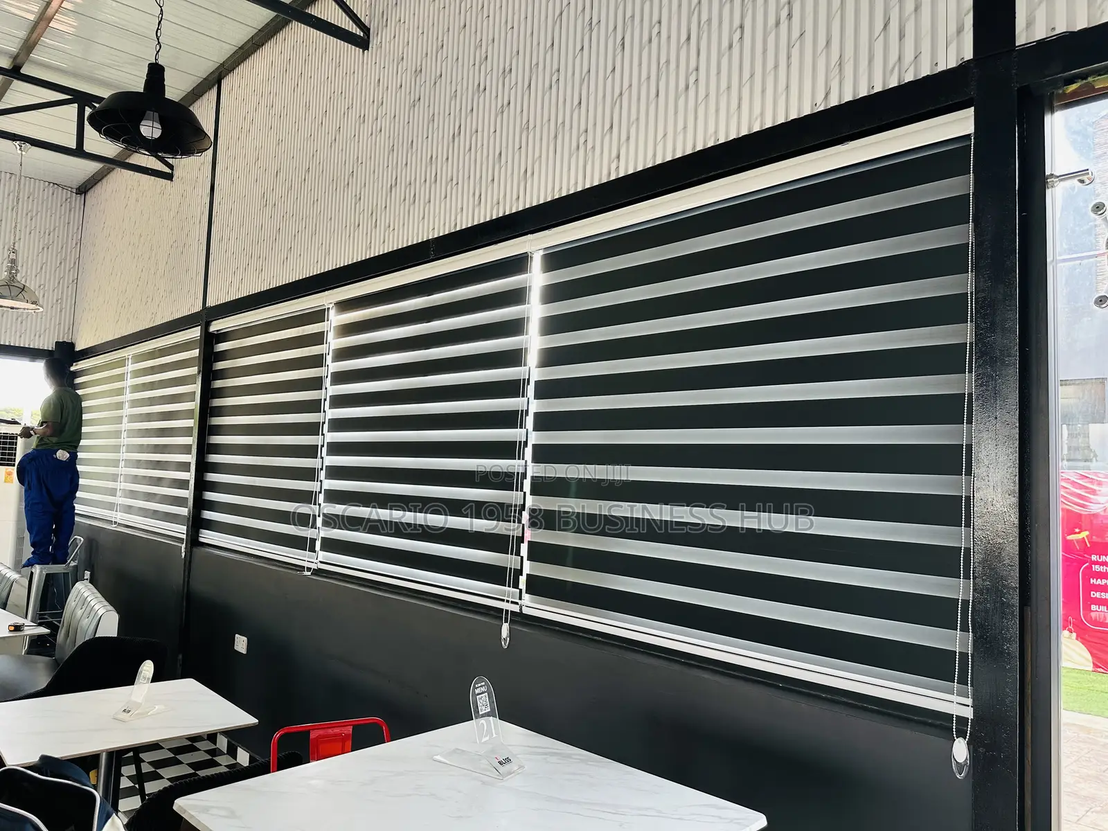 Black Block-Out Blinds/ 90% Block-Out Curtain Blinds