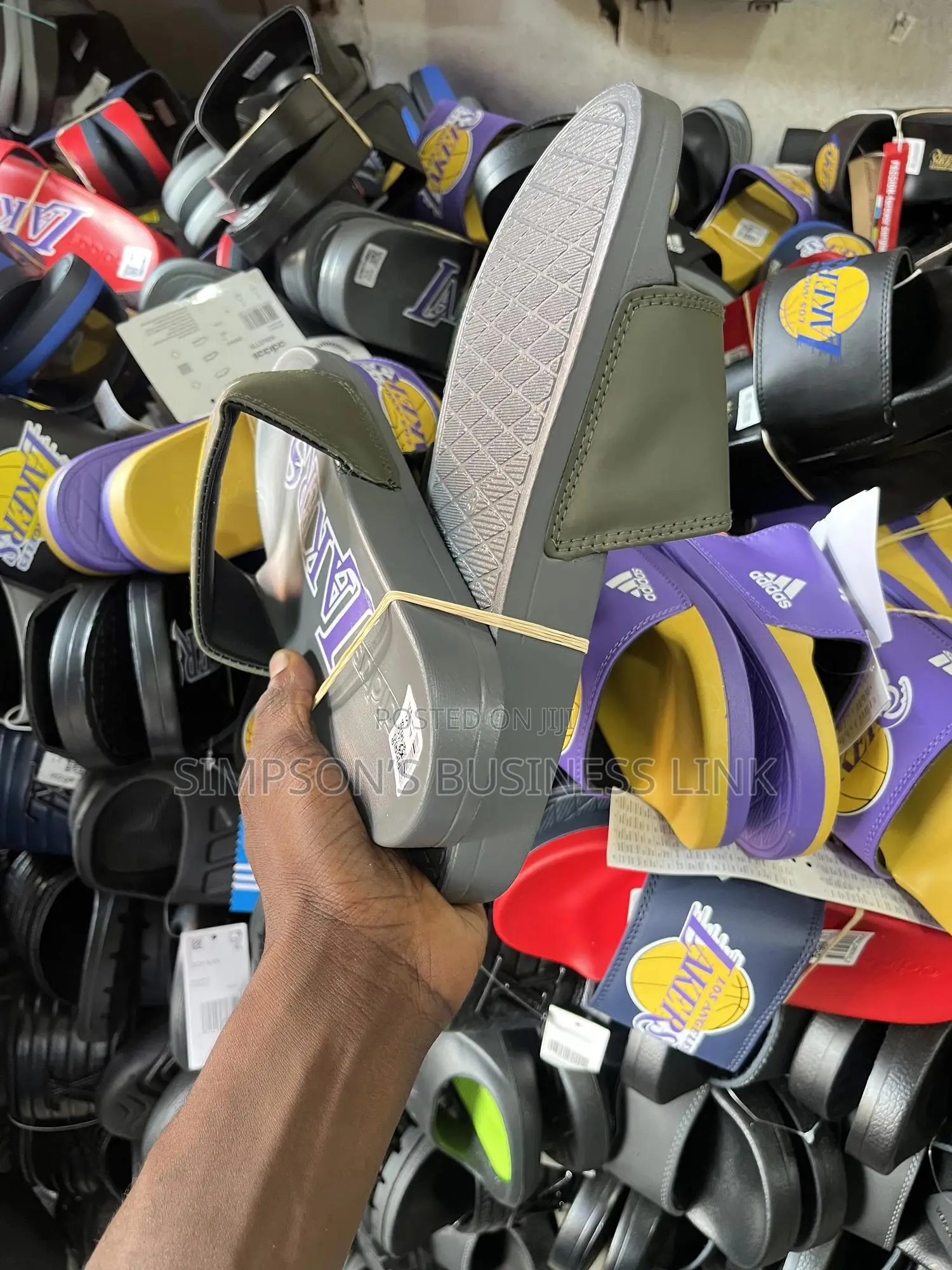 Original Unisex Lakers Slides.