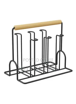 Iron Drying Rack Water Bottle Cup Coffee Mug Drying. Tvx20908