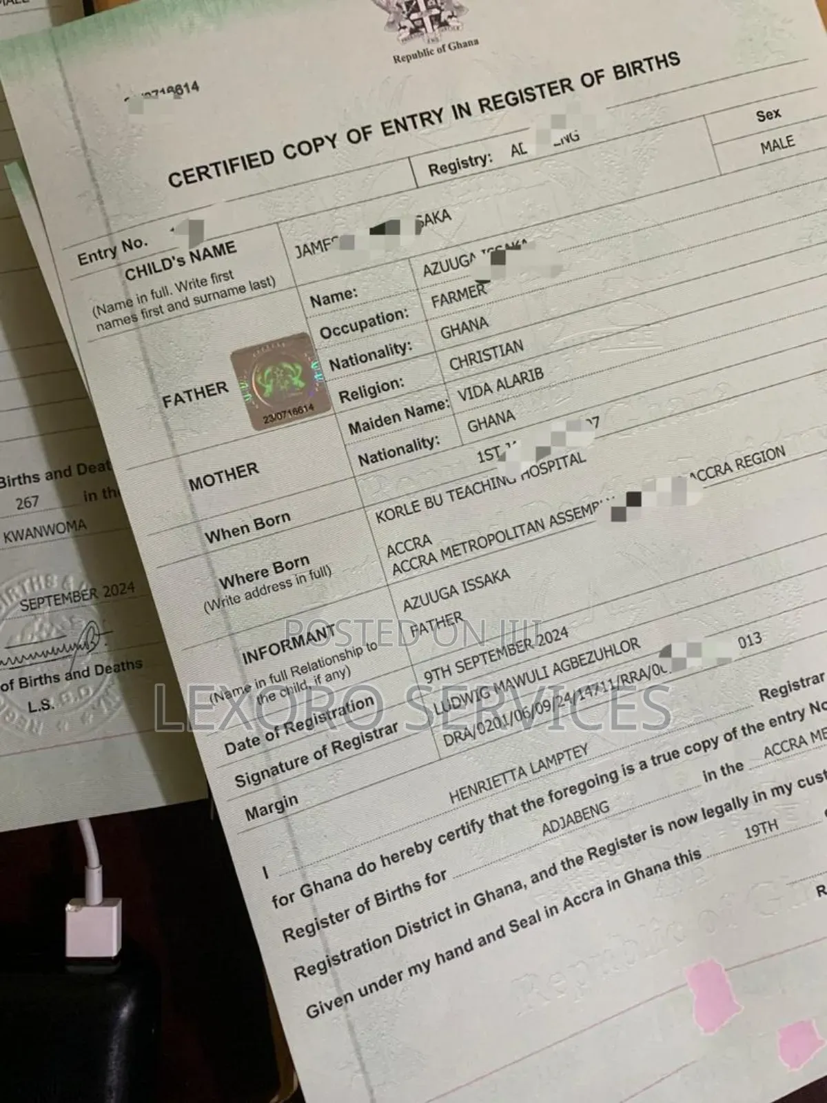 Affidavit,Gazette,Passport,Birth Cert,Business Cert(Express Services)